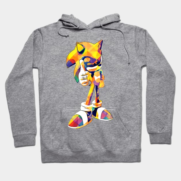 Sonic Popart Hoodie by masnono